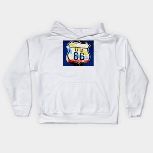 The Silver Moon on route 66 Kids Hoodie